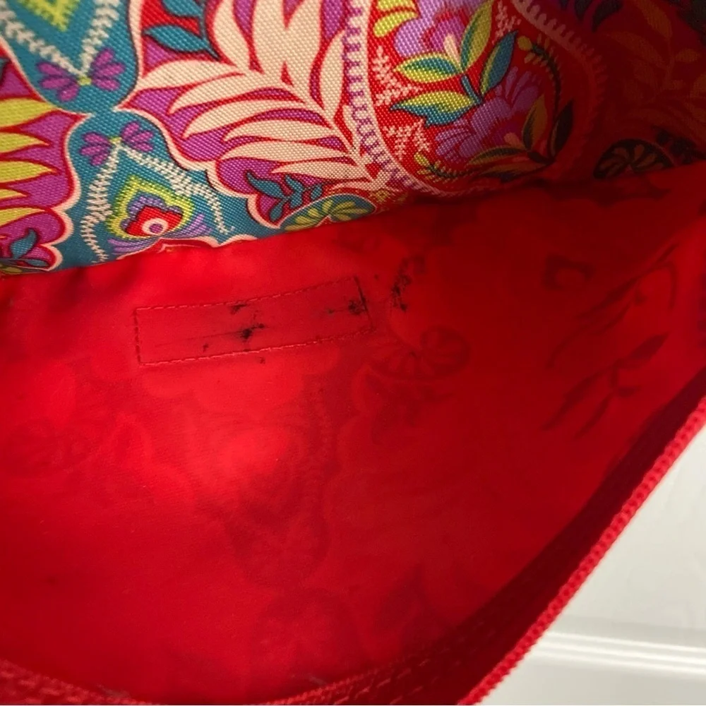 Vera Bradley Light Up Travel Organizer Bag Pink Paisley Floral Mesh Pockets - Picture 10 of 14